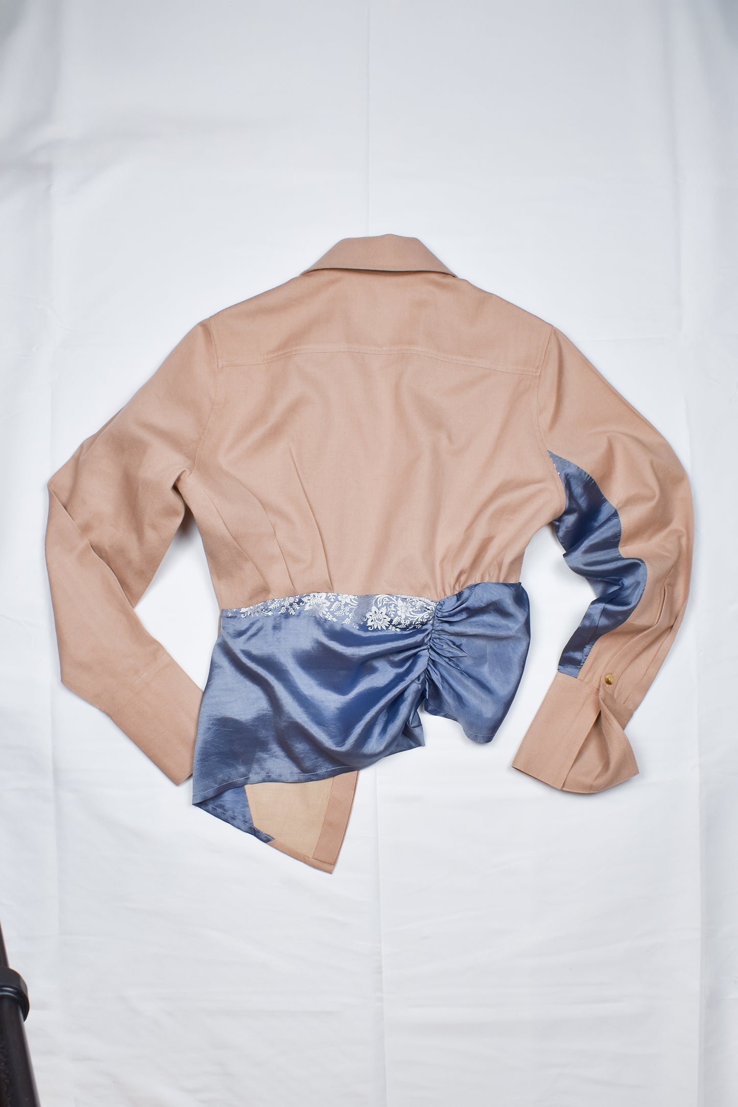 WITH SILVER JACQUARD SILK SAREE (XS)