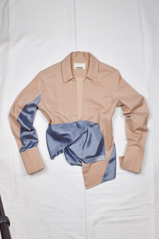 WITH SILVER JACQUARD SILK SAREE (XS)