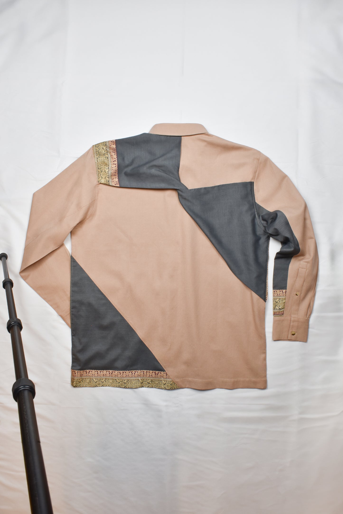 WITH SLATE BLUE SAREE (M)