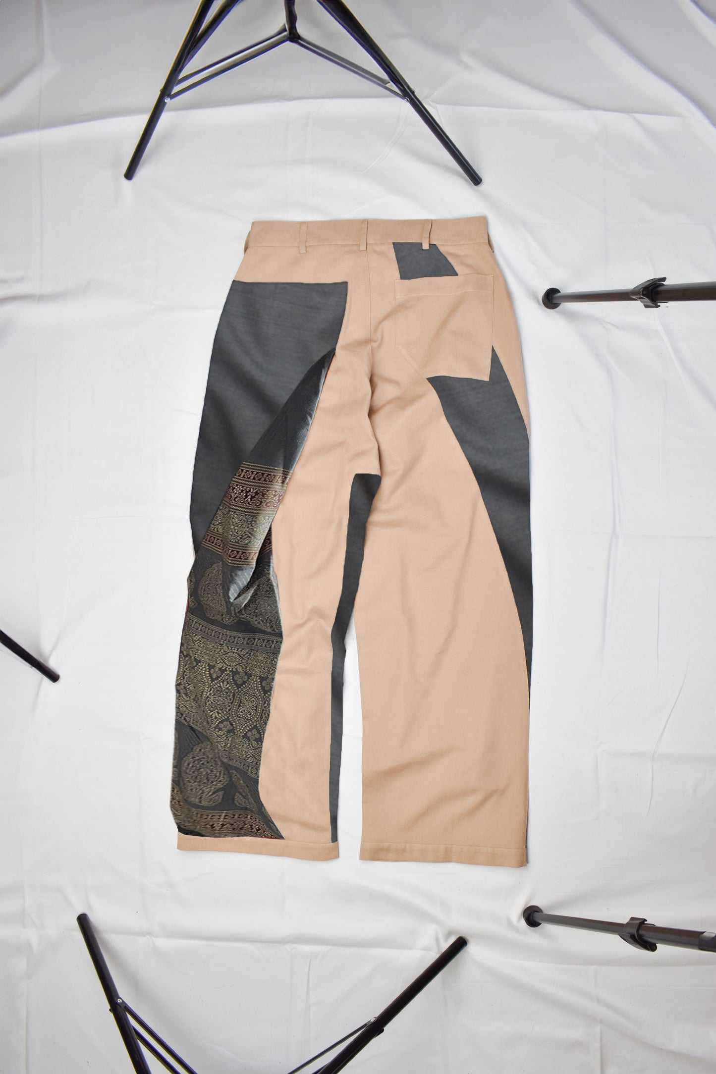 WITH SLATE BLUE SAREE (M)