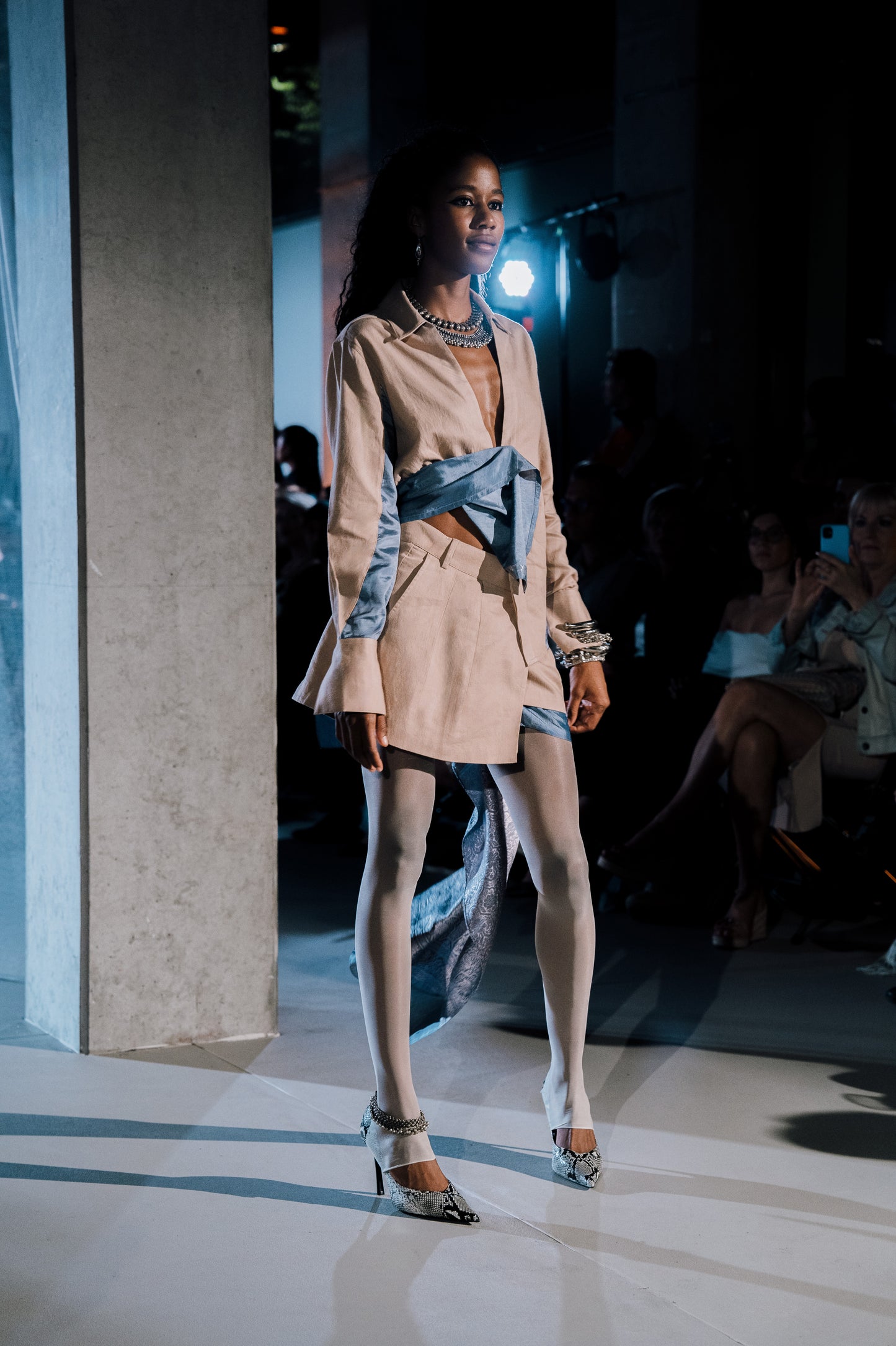 WITH SILVER JACQUARD SILK SAREE (XS)